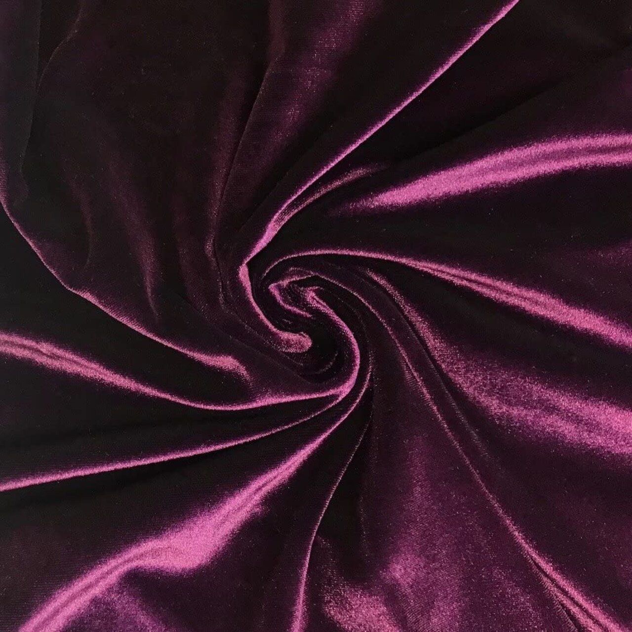 1 Yard Soft Stretch Velvet Fabric Plush 4-Way Stretch Costume Apparel 58/60" Width